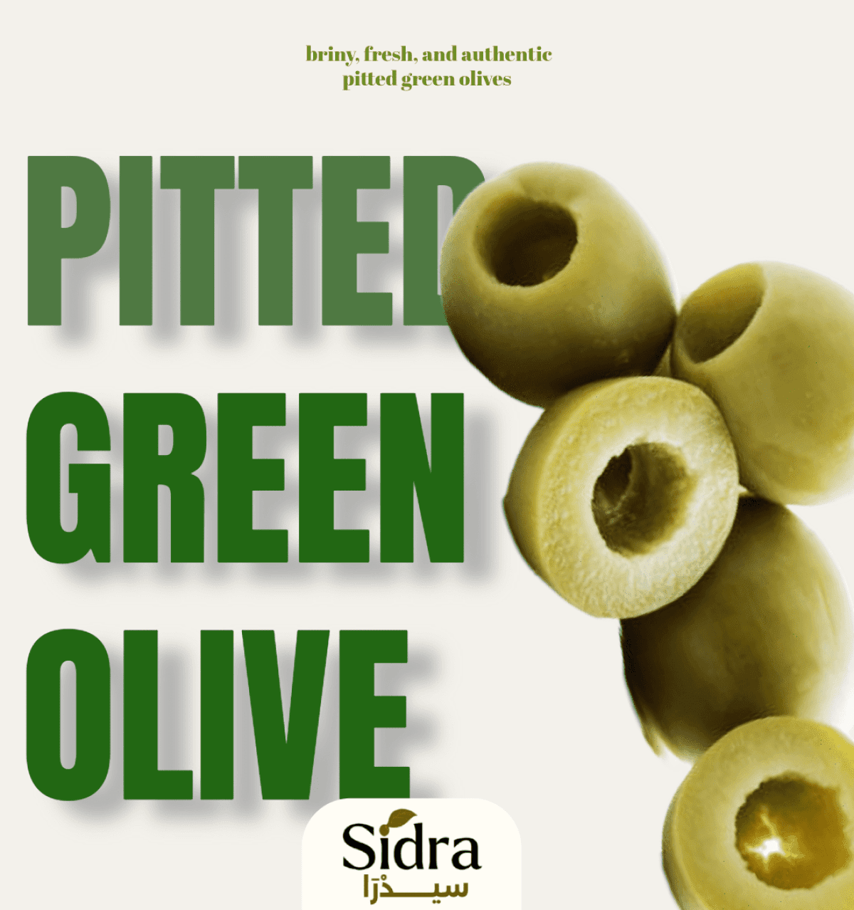 Pitted Green Olives